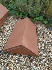 Marley eternit Red Clay Plain Angle Roofing end Ridge 105 Degrees 1 available