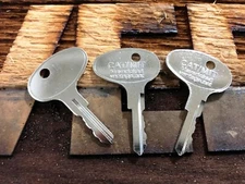 3 keys fits CAT/MIT Forklift key Caterpillar Mitsubishi #123243