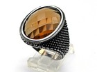 Men's 925 Sterling Silver Color Changing Gemstone Ring Size 10.5 US — photo 2
