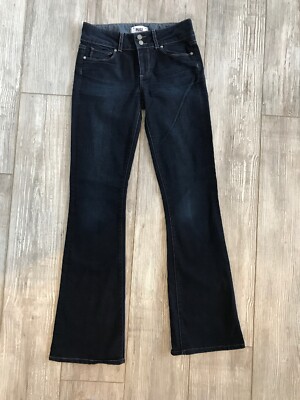EUC women s Paige dark blue jeans boot cut size 20 2-button 