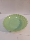 Vintage Jadeite Bubble Serving Bowl 8.5 Inches Green Milk Glass
