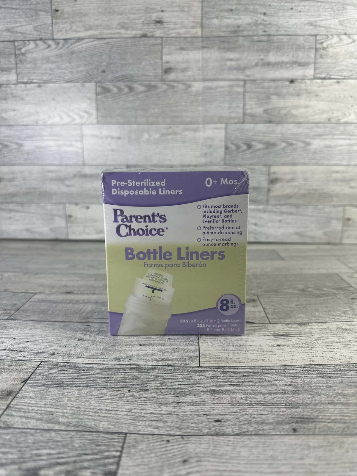 Parent's Choice 225 Count Disposable Bottle Liners 8 oz