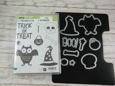 Stempelset Howl-o-ween Treat - Stampin' Up! - 8 Gummistempel + 9 Framelits