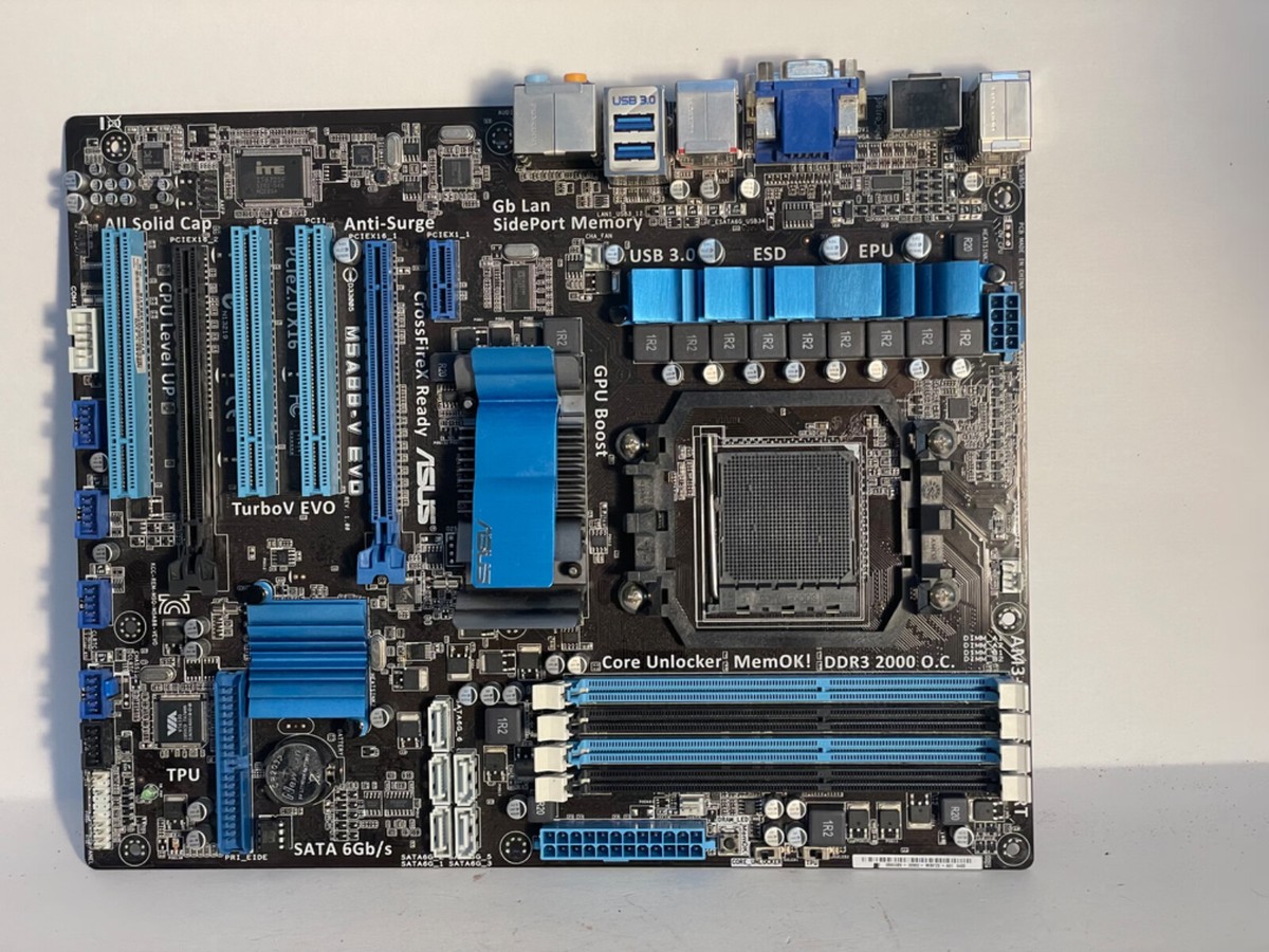 ASUS M5A88-V EVO Socket AM3b DDR3 ATX Motherboard With I/O Shield