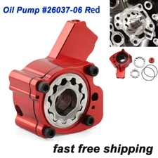 US Red High Volume Oil Pump For Harley Softail Touring Glide 2007-17 Dyna 2006