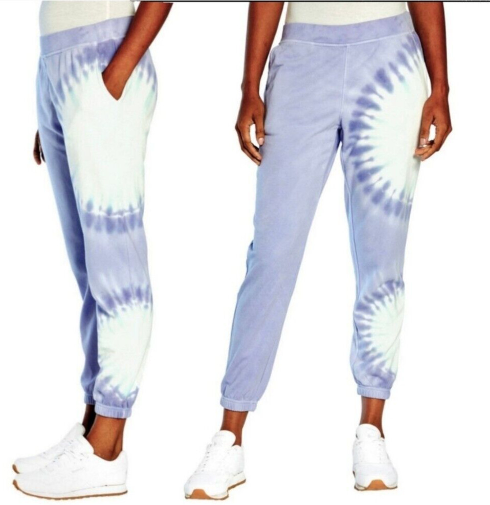 Wildfox SET Womens Periwinkle, Navy & Olivia Tie Dye Hoodie & Joggers Sets NWT image 4