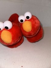 NWOT Sesame Street Elmo Sock Top Puppet Slippers Toddlers Size 9-10