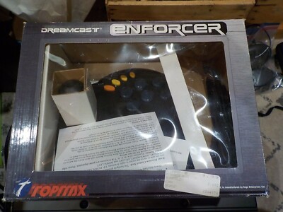 Sega Dreamcast Black Topmax Enforcer Arcade Fight Stick Controller Joystick