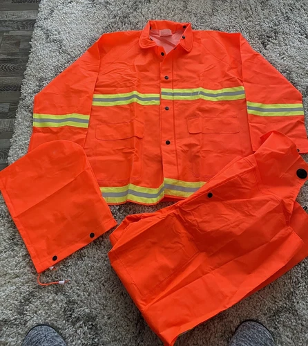 Protective Rain Suit Orange-Medium 3 PIECE SET NEW River City Classic 201 Series - product listing photo