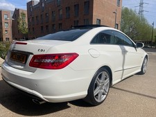 Mercedes Benz E350 2010 V6 AMG LINE SPORT COUPE PAN ROOF Pearl WHITE, RED Seats