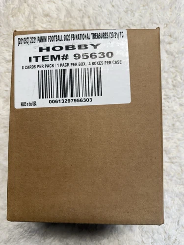2020 PANINI NATIONAL TREASURES FOOTBALL SEALED CASE!  Hurts Burrow Herbet