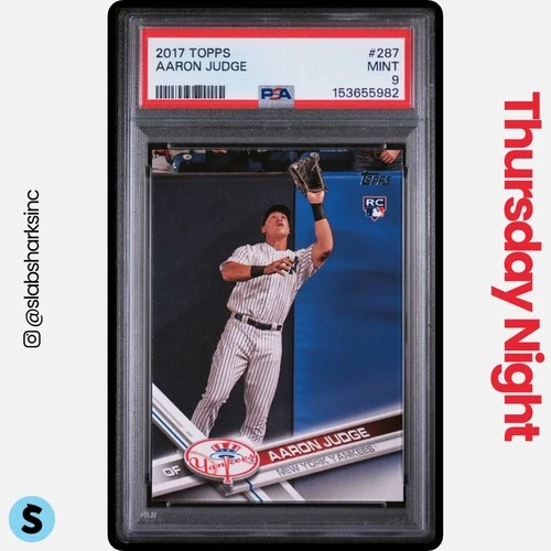 2017 TOPPS #287 AARON JUDGE RC ROOKIE PSA 9