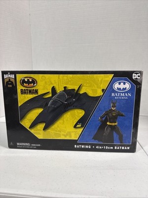 Spin Master DC Batman Returns 4'' Figure & Batwing 85 Years Multiverse Keaton