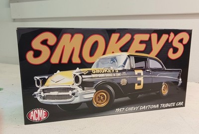 ACME 1:18 Diecast Smokey s 1957 Chevy Daytona Tribute Car