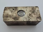 Rare K-Star (Kosher? Mint) 50.09oz Poured Silver Bar Vintage Ingot Old Style