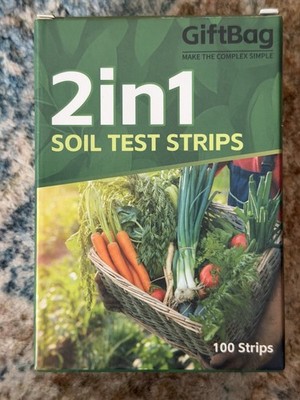 2-In-1 Soil Test Kit for pH & Nitrogen + Sampling Spoon & Centrifuge Tube