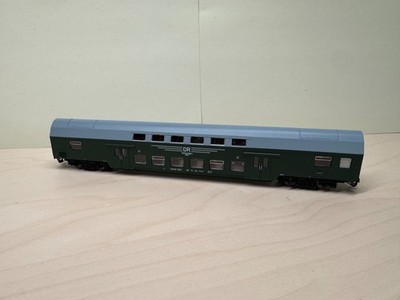 Doppelstockwagen DBmu, DR, Epoche IV, Roco 6280007, Spur TT, 1:120