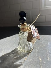JAN BARBOGLIO Guardian Angel Decanter BLOWN GLASS Bottle W/ Forged Metal Top