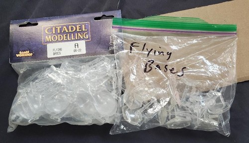 Vtg Warhammer Fantasy LOT OF STRAIGHT, HEXAGON CITADEL FLYING BASES #A66-22 +