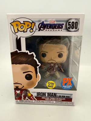 Funko Pop! Marvel: Avengers: Endgame - I Am Iron Man Glow-in-the-Dark PX Figure