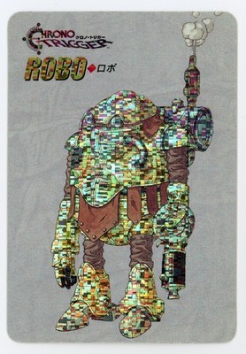 Chrono Trigger Prism Card 1995 Japan Bonus Not For Sale Robo Digital Foil USED