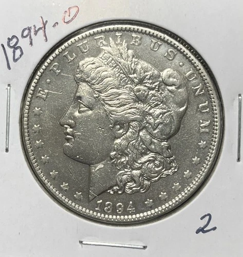 1894-O MORGAN SILVER DOLLAR, AU DETAILS