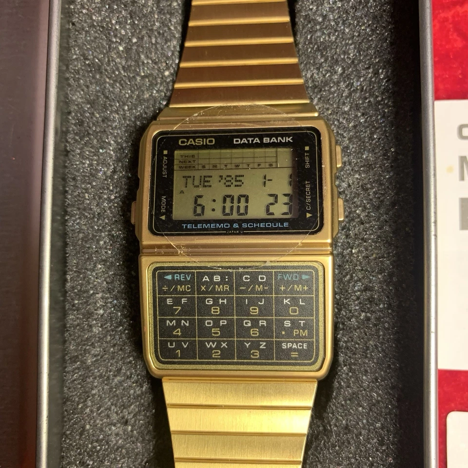 NOS Casio DBC-610GA Dorado - Kit Completo - Totalmente Funcionando Foto 2 de 4