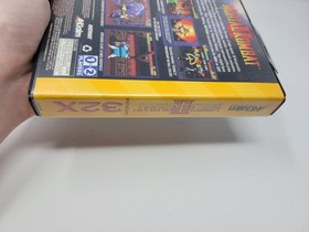 Mortal Kombat II (SEGA Genesis 32X) Authentic Cart W/ Box Cutout & Manual Case