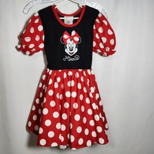 Disney Minnie Mouse Girls Size Small New Costume Dress Up Halloween Cosplay