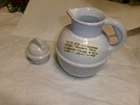 1930s Frankoma Guernsey pitcher with lid In Creamy Glaze
