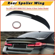 For 11-17 BMW F10 5 Series M5 Gloss Black Rear Trunk Spoiler Wing Lip PSM Style