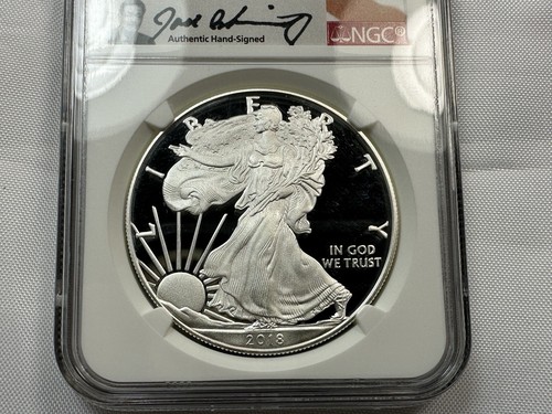 2018 W American Silver Eagle PP NGC PF70 UCAM FDOI Joel Iskowitz signiert - Bild 3 von 4