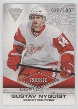 2011 Panini Titanium Rookie Draft Position Number /100 Gustav Nyquist #192 0pg4