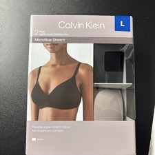 Calvin Klein Lightly Lined Microfiber Stretch Bra 2 Pack