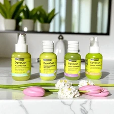 LOT OF 4 DEVA CURL FLEXFACTOR, ONE CONDITION DELIGHT, LIGHT DEFINING GEL, SCALP