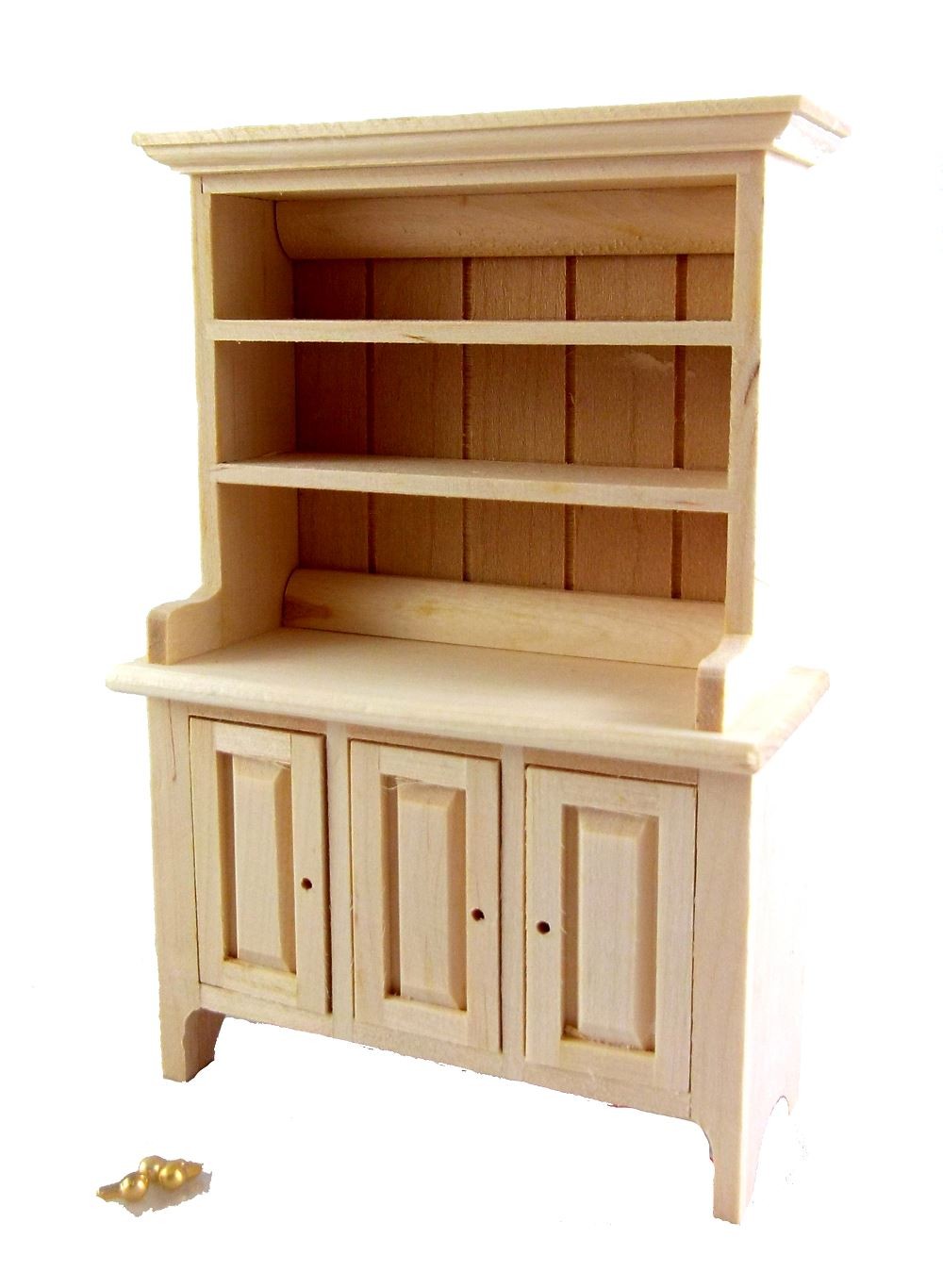 Dolls House Bare Wood Dresser Miniature Unfinished Kitchen Dining Room Furniture