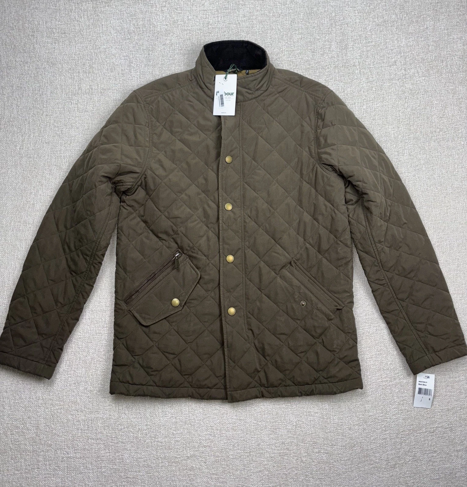 Barbour Jacket Men Size Small Dark Olive