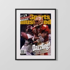 Florida State Autograph SI Print - Peter Warrick - Dazzling Noles