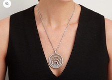 Chopard 18k Diamond Necklace White Gold XL Size