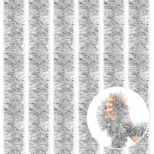 118 Feet Silver Christmas Tinsel Garland Metallic Twist Garland Shiny Hanging Fo