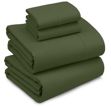 RUVANTI 100 Cotton Sheets Full Size Percale Bedding, Cooling Breathab