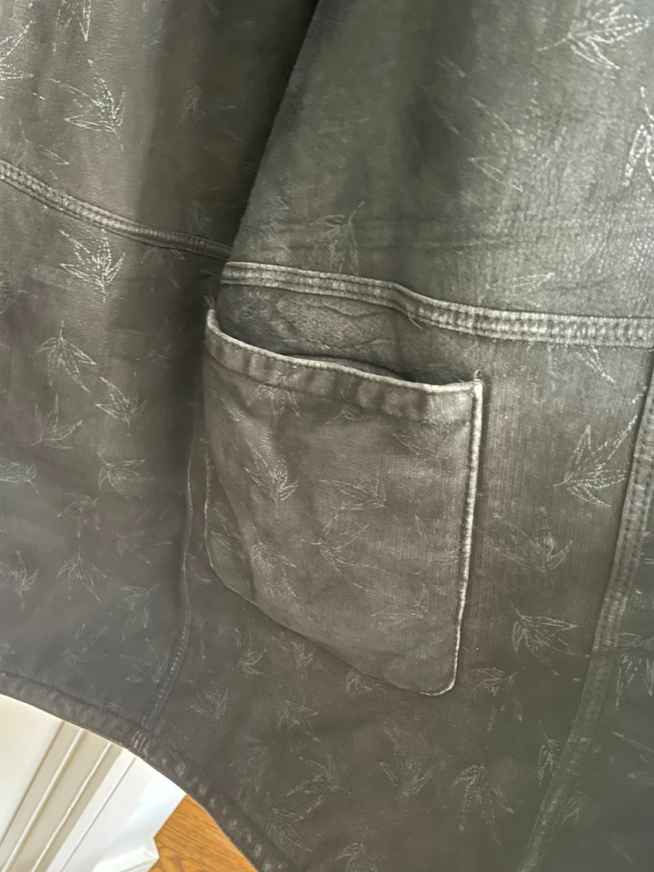 VINTAGE! 80s LG Black Long Faux Fur Coat Womens Made In Italy - Image 4 of 4