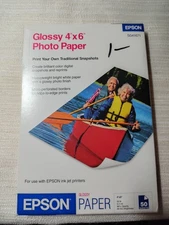 Epson Premium Photo Paper 4"x6" Glossy 50 Sheets NEW SEALED