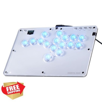 Haute42 R16 Arcade Leverless Controller White Pinky Button PC Switch