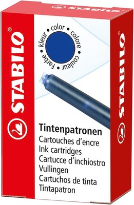 Ink cartridges - STABILO Refill - Box of 6 - Blue Pack of 6