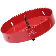 Lochsäge, 180mm, Bi-Metall, HSS M42, Lochbohrer, Lochfräser, Holz, Trockenbau