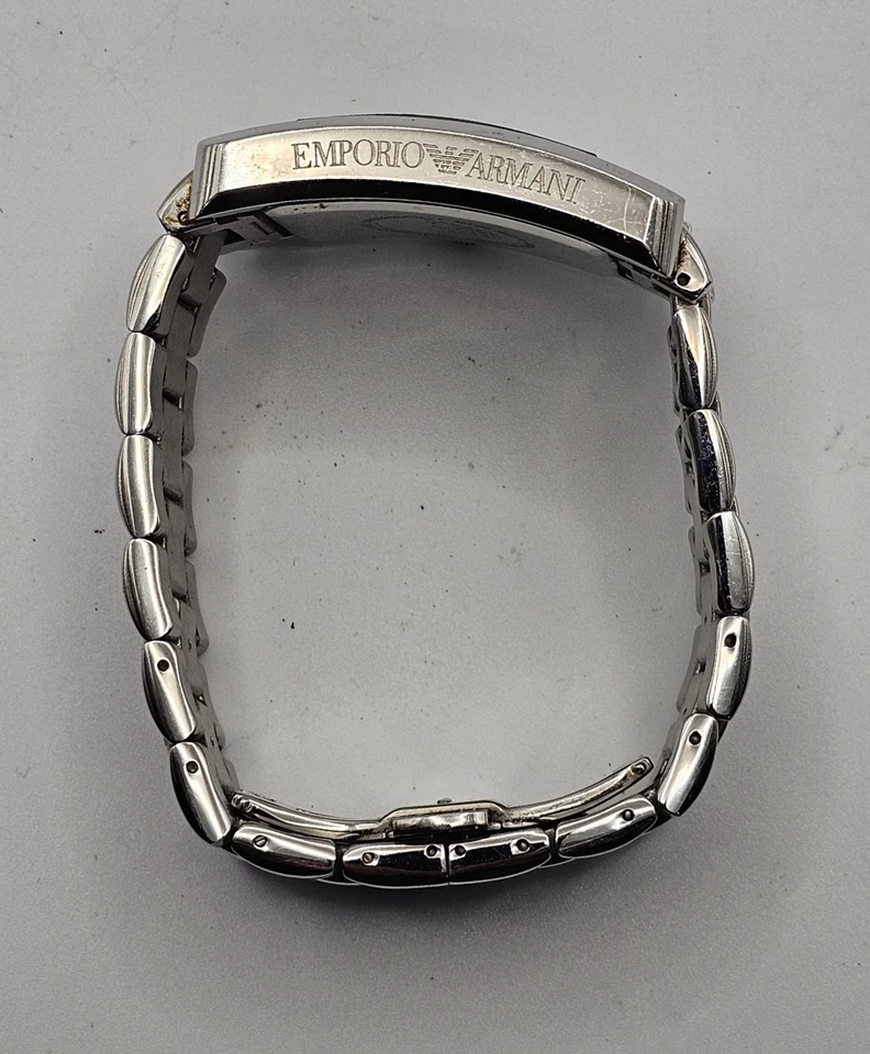 Reloj Emporio Armani AR-0156 rectangular esfera negra - Estado de funcionamiento Foto 2 de 4