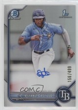 2022 Bowman Chrome Prospect Refractor 156/499 Estanli Castillo #CPA-EC Auto a8r