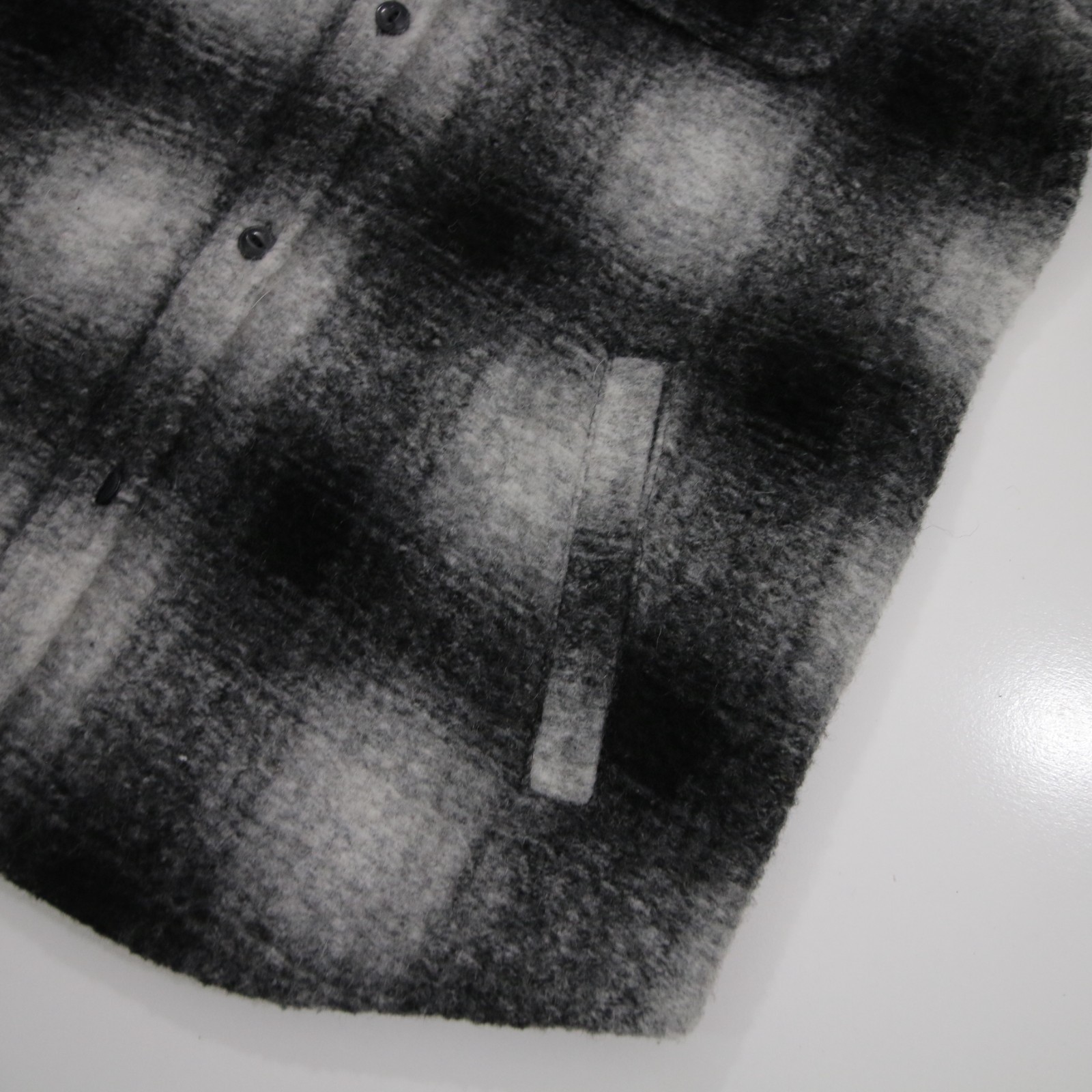 GAP Shacket Jacket Wool Blend Button Up Mens Medi… - image 7