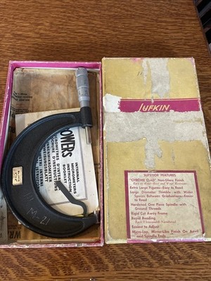 vintage Lufkin no 1914 Micrometer With Original Box